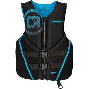 O'Brien Men's Traditional Neoprene USCGA Life Jacket, Cyan, 3X-Large