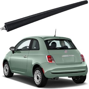 8 Inch Flat Antenna for Fiat 500 (2012-2019), Fiat 500 Antenna, Fiat Abarth 500 Antenna, Fiat 500 2012 2013 2014 2015 2016 2017 2018 2019 Antenna Mast
