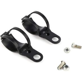EVGATSAUTO Motorbike Turn Signal Bracket, Universal Motorbike Motorcycle Turn Signal Light Indicator Blinker Mount Bracket 30-43mm Fork Relocation Clamps Black