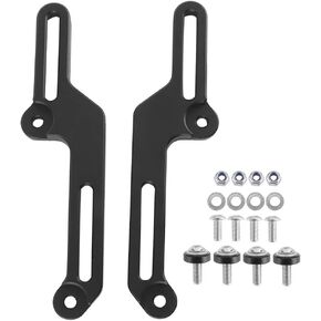 KIMISS Windshield Adjusters, Motorcycle Windshield Windscreen Adjusters Kit CNC Aluminum Alloy Fit for Honda CB500X 2017‑2020(Black)