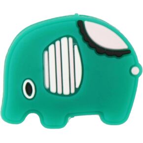 Green Elephant Cute Animal Shapes Tennis Racket Vibration Dampener Soft Silicon Racket Dampener Cartoon Shape Tennis Racquet Shock Absorbers Tennis Racket for Racquetball