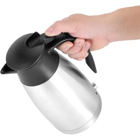 1000Ml Car Kettle Water Boiler 12V, Battery Powered Kettle, Cigarette Machine, Stainless Steel Car Automobile Electric Heating Kettle Portable Water Cup
