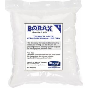 3 lb Borax Flux Glaze Crucibles Melting Gold Silver Melting Soldering, Casting Jewelry Porfessional USE