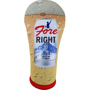 Fore Right Light Beer | BeeJoss Golf Club Headcover | Driver Fairway Hybrid-Sold Separately | Handmade in USA