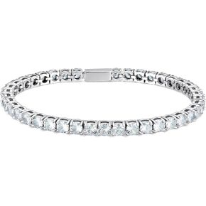 4mm Tennis Chain 1 Row Prong-Setting 5A Cubic Zirconia Tennis Necklace