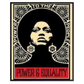 African American Wall Art & Decor - Black Culture - Power to The People - Black Art - Black Pride Poster - Black Lives Matter Sign - Gifts for African American Women, Men, Girl, Boy - Classroom Decor