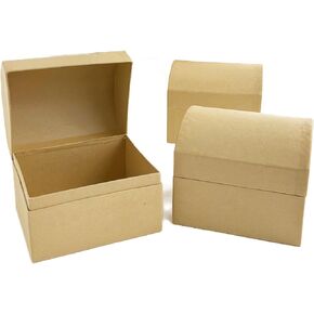 Expo International 12 Units of Treasure Chest Box - Medium | Natural