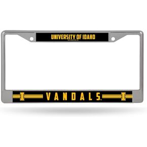 Rico Industries NCAA Idaho Vandals 12" x 6" Silver Chrome Frame W' Decal Insert Car/Truck/SUV Auto Accessory
