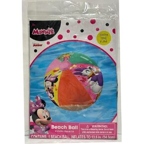 Disney Minnie Mouse Beach Ball, 17.5 inch, Multicolor