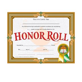 منتجات Flipside - شهادة Hayes Honor Roll، 8.5 بوصة × 11 بوصة - حزمة مكونة من 150 قطعة