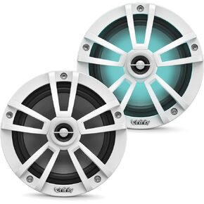 Infinity 622MLT Marine 6.5 Inch RGB LED Coaxial Speakers - Titanium
