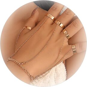 choice of all Ring Bracelet Hand Chain for Women Finger Ring Bracelets Chain Tassel Heart Butterfly Finger Bracelet Slave Chain Bracelet