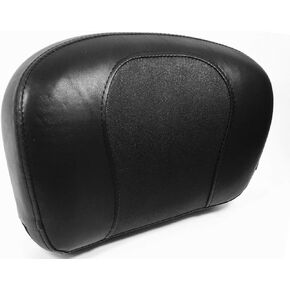 FatBoy Style Stitch Low Bucket Rear Passenger Backrest Pad for Harley Davidson Softail Fat Boy Heritage Dyna Street Bob Sportster Iron Sissy Bar Pads Back Rest Sissybar Medallion Upright REF 52347-97