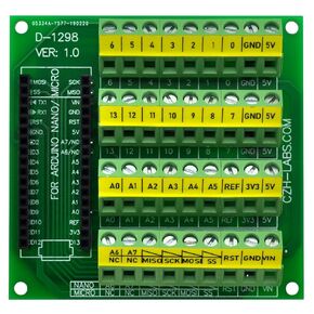 Screw Terminal Block Breakout Module Board for Arduino Nano/Micro.