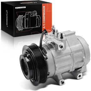 A-Premium Air Conditioner AC Compressor with Clutch Compatible with Ford F-250 Super Duty 2008-2010, F-350 Super Duty 2008-2010, F-450 Super Duty 2008-2010, F-550 Super Duty 2008-2010, 5.4L 6.8L