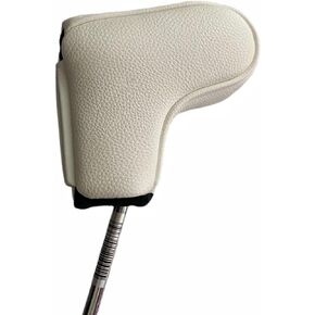 Putter Cover Magnetic Golf Blade Putter Head Cover Headcover, Compact Size Golf Putter Headcover White, Black, Grey-Blue Fits for All Brand - Protect Golf Clubs - Innovative Golf Gifts
