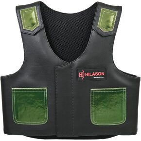 HILASON Bull Riding Vest Kids Junior Youth Bull Pro Rodeo Leather
