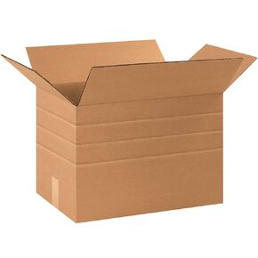 Aviditi MD171112 Corrugated Multi-Depth Corrugated Box, 17-1/4 Length x 11-1/4 Width x 12 Height, Kraft (Bundle of 25) by Aviditi