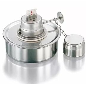 Alcohol Lamp Burner 100ML Stainless Steel Spirit Lamp with Screw Adjustable Wick DS-1456