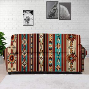 GLENLCWE African Aztec Antique Print Sofa Slipcover Stretch Sofa Cover Couch Cover Quality Furniture Protector Stain Assistant