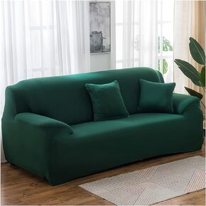 Stretch Sofa Slipcover, Couch Covers for 2 Cushion Couch Loveseat Solid Color Couch Cushion Covers Royal Blue (Polyester 2 Seater)