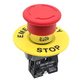2Pack Black 2-Position Selector Switch 1NO Metal Head Switch Ith: 10A, Ui: 600V, Uimp: 6kV, AC15 240V-3A, CE
