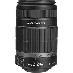Canon EF-S 55-250mm f/4-5.6 IS Image Stabilizer Telephoto Zoom Lens - International Version (No Warranty)