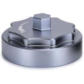 Aluminum 68065612AA Fuel Filter Canister Housing Cover Cap Relacement For 10-on Dodge Ram 2500 3500 4500 5500 6.7L Cummins Truck Diesel Engine (Silver)