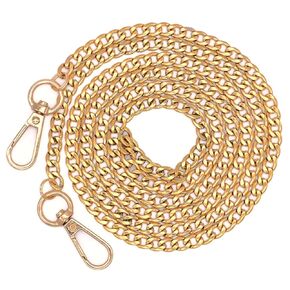 52 Inch Gold Handbag Chain - Medium Weight Crossbody Strap - Chain For Bride Clutch - Designer Bag Chain - Evening Bag Strap - Handmade by Green Acorn Kitchen