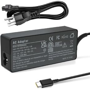 PD 100W 90W USB-C Charger for Laptops - Compatible with HP, ASUS, Samsung, MacBook Pro, Air, iPad Pro, Acer, LG, Razer, Dell, Lenovo Laptop