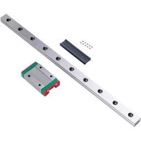 MGN12 450mm Linear Guide Rail Linear Motion Products with 1PCS MGN12H Sliding Blocks for 3D Printer and CNC Machine (H-Type)