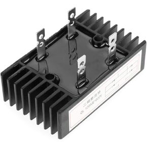 Yosoo Health Gear 1pc 100a Amp 1600v Bridge Rectifier, Black Voltage 2-Phase Diode Bridge High Power Rectifier for Power Supply