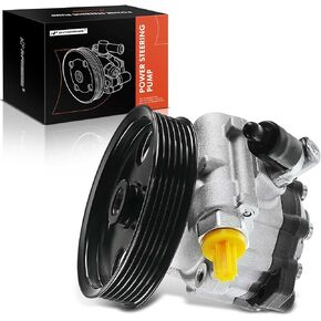 A-Premium Power Steering Pump, with Pulley, Compatible with Mercedes-Benz AMG - C63 2008-2011, E63 2007-2011, R63 2007, CLK63 2007-2008, CLS63 2007-2011, ML63 2007-2011, SLS 2011-2015, V8 6.3L Gas