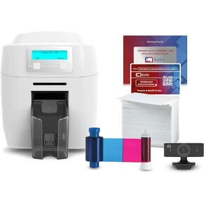 Bodno Magicard 300 Single Sided ID Card Printer & Complete Supplies Package ID Software - Bronze Edition