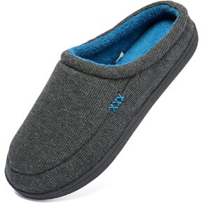 NewDenBer Women's Cozy Memory Foam Slippers Soft Fleece Lined Slip on Indoor Outdoor House Shoes