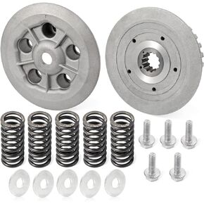 Clutch Center Inner Hub & Outer Pressure Plate & Heavy Duty Springs Kit For Yamaha Raptor 660 660R YFM660R 2001 2002 2003 2004 2005 4PT-16371-00-00 3YF-16351-00-00