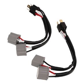 2Pcs 9003 H4 Headlights Wiring Harness Socket Adapter Male to Female 2 Way Splitter Wires for Truck Pickup LED Cable Plug
