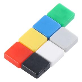 350Pcs Micro Momentary Tact Button Switch Caps 7 Color Tactile Switch Square Straight A14