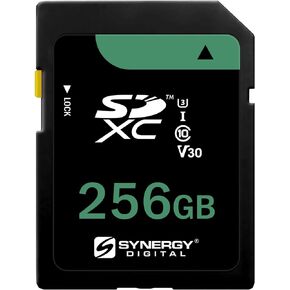 Synergy Digital 256GB, SDXC UHS-I Camera Memory Card, Compatible with OM System Tough TG-7 Digital Camera - Class 10, U3, 100MB/s, 300 Series