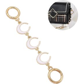 Anbys 1Pcs Bag Extender Chain Purse Strap Extenders for Handbags Purse Extender Chain Purse Strap Replacement Accessories Bag Charms (Black Moon)