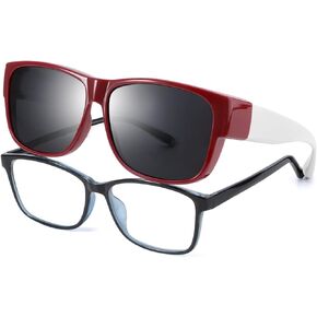 LVIOE Fit Over Sunglasses for Women Men Polarized Wear Over Eyeglasses with UV400 Protection LS3088