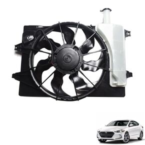 Radiator Condenser Cooling Fan Assembly Replacement for 2017-2019 Elantra Sedan