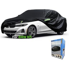 Custom-Fit for BMW Car Cover, Automobiles All Weather Waterproof, Car Cover All Weather Snowproof UV Protection Windproof Outdoor Full car Cover (for BMW X5)