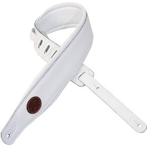 Levy's Leathers MSS2-WHT Garment Leather Guitar Strap, White