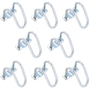 uxcell Cross-Connector Vertical Pipe Clip, 8pcs Fit 1-1/4"(32mm) to 2-3/8"(60mm) Crossover Buckle Steel Cross Pipe Clamp for Greenhouse Awning Frames
