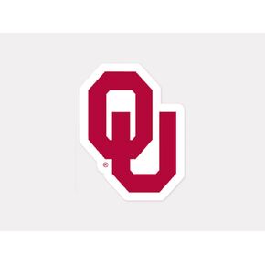 NCAA University of Oklahoma 48910012 Perfect Cut Color Decal, 4" x 4", Black