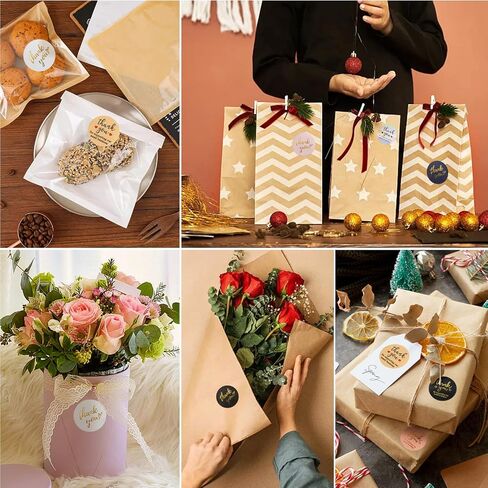 Thank You Stickers Small Business - 6 Rolls 3000 Pieces Thank You for Supporting My Small Business Stickers Labels for Envelopes, Bubble Mailers and Gift Bags Packaging, 1 Inch，500 Pieces Each Roll in Saudi Arabia