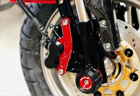 3D CNC Front Brake Disc Rotor Guard Cover Protect Slider Compatible with Monkey 125 2018-2024 (Gold) in Kuwait