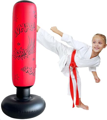 Punching Bag for Kids,Kids Punching Bag Inflatable,Kids Boxing,Quiet Punch,Quiet Punch,Punching Bag for Kids 3-5,Family Games in Saudi Arabia