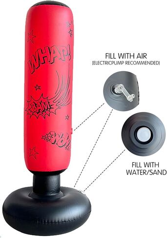 Punching Bag for Kids,Kids Punching Bag Inflatable,Kids Boxing,Quiet Punch,Quiet Punch,Punching Bag for Kids 3-5,Family Games in Saudi Arabia